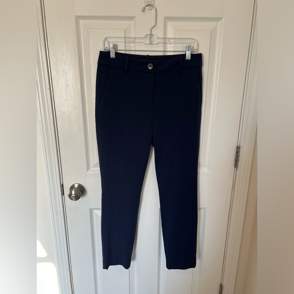 J Crew Women’s Navy Single Button Pants NWT Size 6